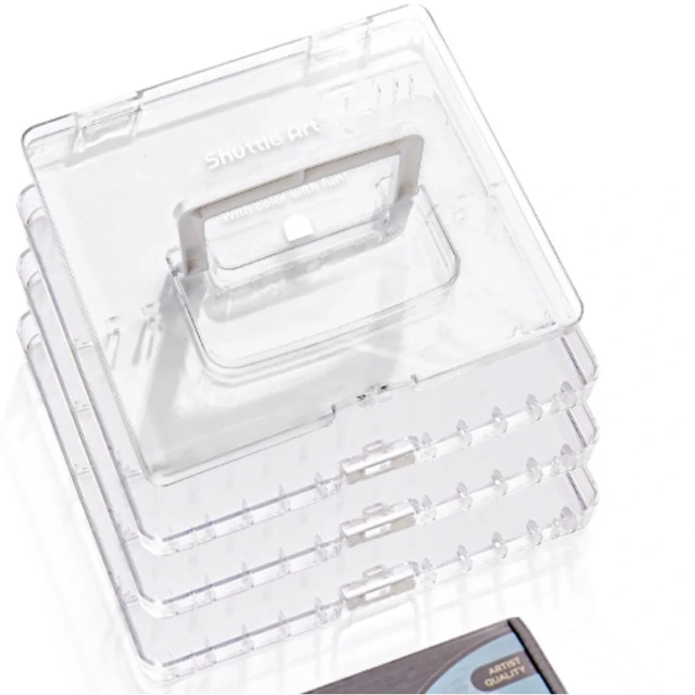 Shuttle Art Stackable Clear Marker Case - 3 layers, 36 marker slots. Like new.